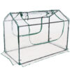 Sunnydaze PVC Mini Greenhouse with 2 Side Doors - Clear - 4 x 2 Feet Sunnydaze PVC Mini Greenhouse with 2 Side Doors - Clear - 4 x 2 Feet