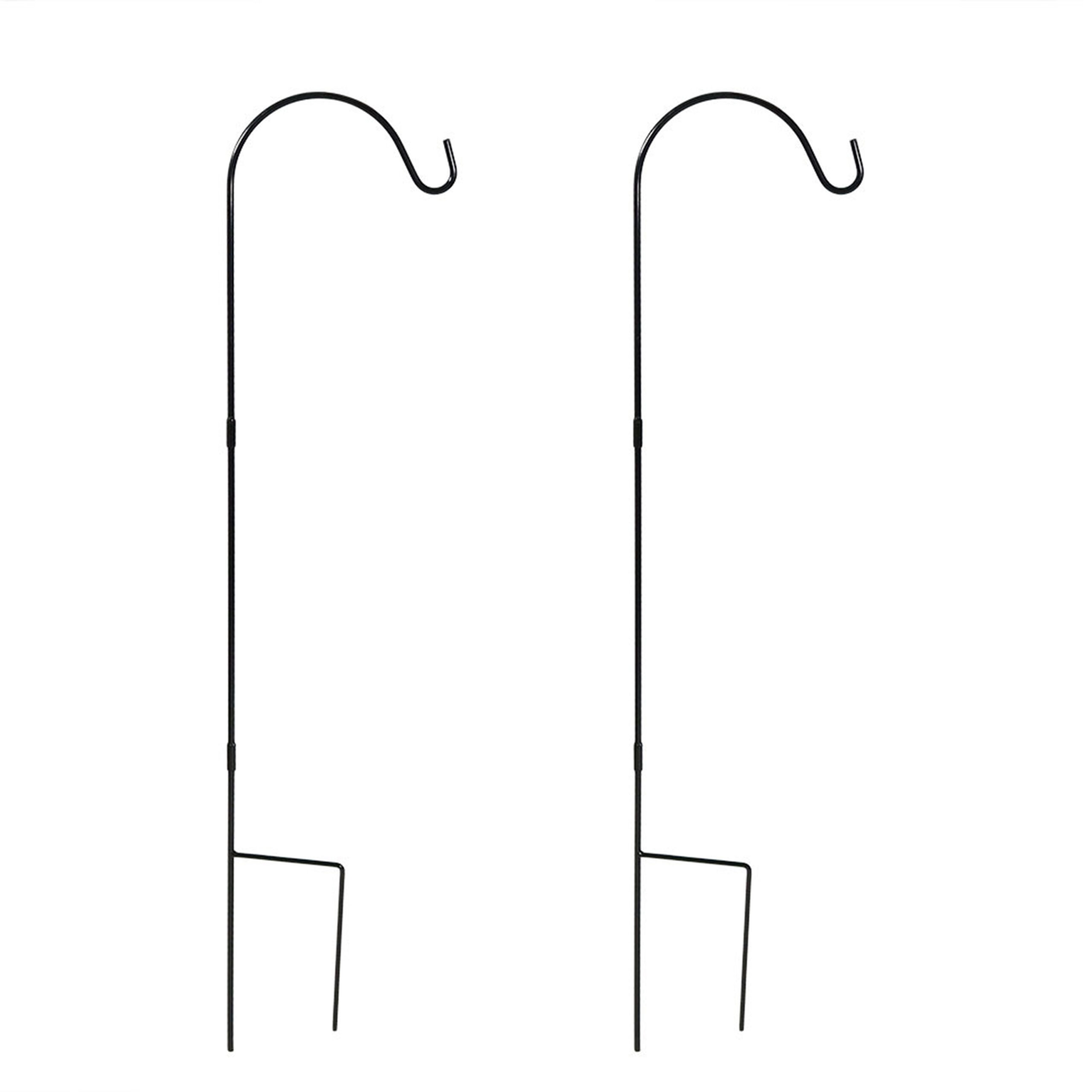 Sunnydaze Single Shepherd Hooks, Set of 2, 48-inch Set of 2