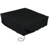 Sunnydaze Square Black Fire Pit Cover, 48-inch Square