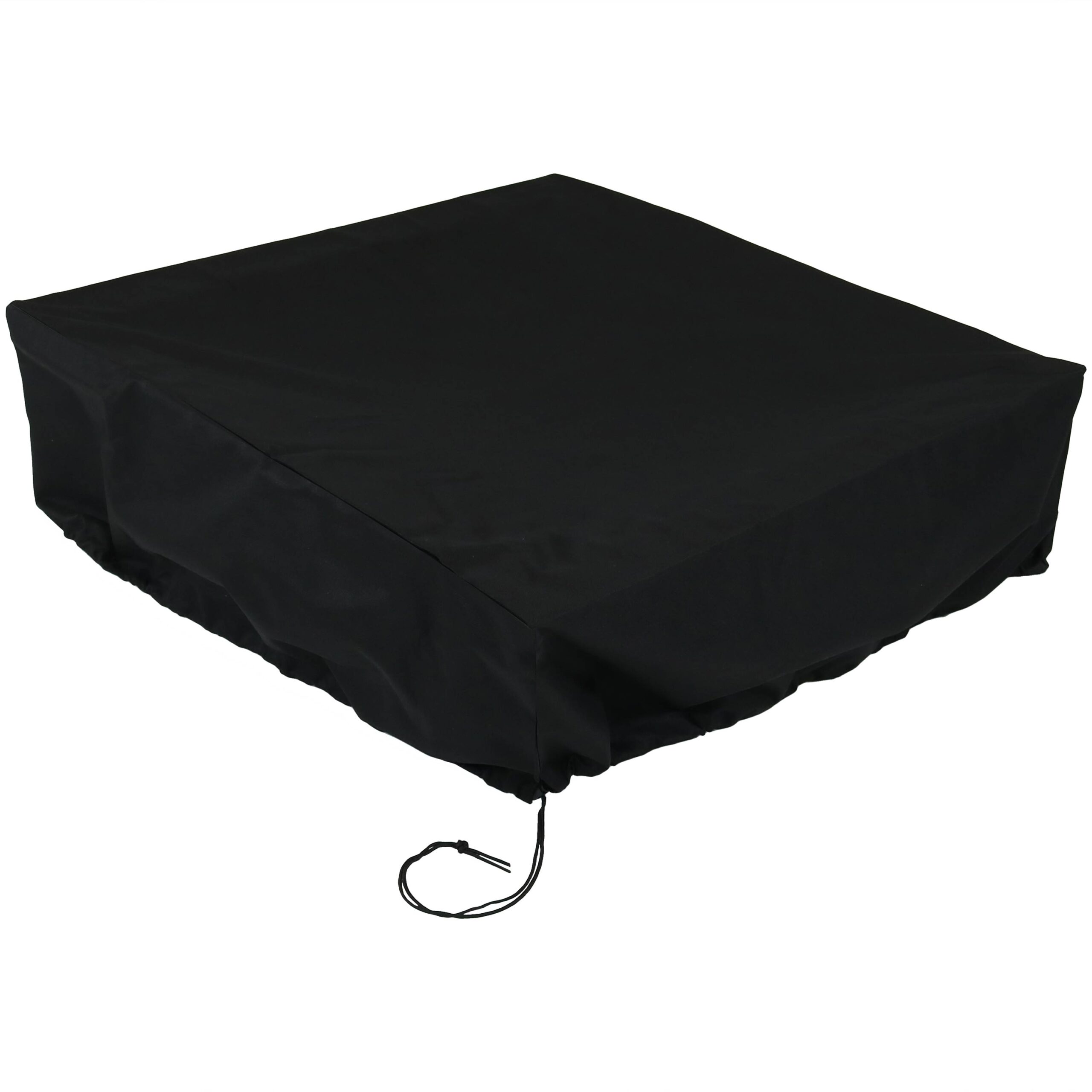 Sunnydaze Square Black Fire Pit Cover, 48-inch Square