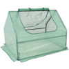 Sunnydaze Mini Greenhouse with 2 Side Doors - Green - 4' x 3'