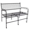 Indoor/Outdoor Steel Wire Bench - Black Indoor/Outdoor Steel Wire Bench - Black