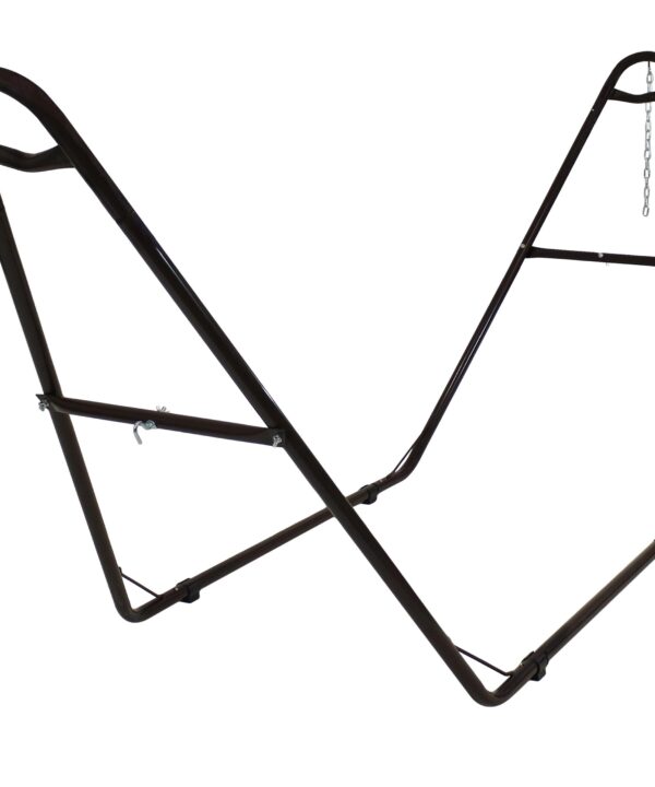Sunnydaze Universal Multi-Use Heavy-Duty Steel Hammock Stand, 2 Person, Fits Hammocks 9 to 14 Feet Long, 550-Pound Capacity, Bronze