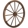 Sunnydaze Decorative Indoor/Outdoor Wooden Wagon Wheel - 29-Inch - Natural