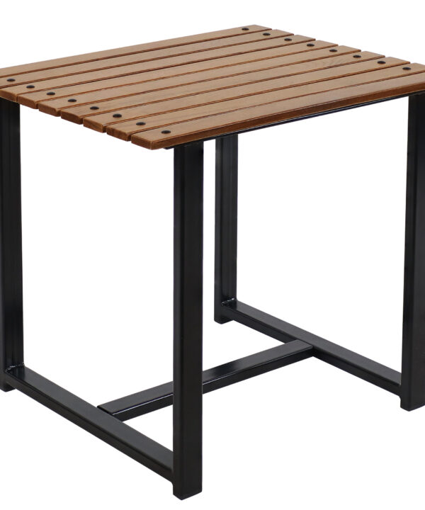 Sunnydaze European Chestnut Rectangle Side Table