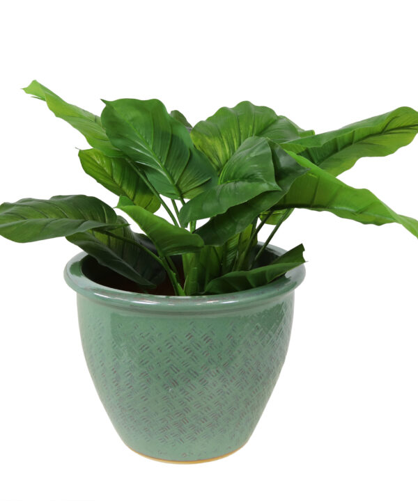 Ocean Villa Ceramic Indoor/Outdoor Planter - 15-Inch - Seaside Dreams