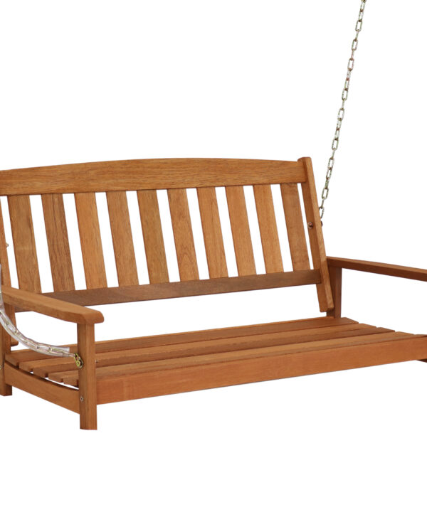 Meranti Wood Porch Swing with Hanging Chain