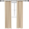2 Indoor/Outdoor Blackout Curtain Panels with Grommet Top - 52 x 96 in (1.32 x 2.43 m) - Beige 2 Indoor/Outdoor Blackout Curtain Panels with Grommet Top - 52 x 96 in (1.32 x 2.43 m) - Beige