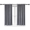 2 Indoor/Outdoor Blackout Curtain Panels with Grommet Top - 100 x 84 in (2.54 x 2.13 m)  - Gray