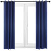 2 Indoor/Outdoor Blackout Curtain Panels with Grommet Top - 52 x 120 in (1.32 x 3 m) - Blue 2 Indoor/Outdoor Blackout Curtain Panels with Grommet Top - 52 x 120 in (1.32 x 3 m) - Blue
