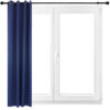 Indoor/Outdoor Blackout Curtain Panel with Grommet Top - 52 x 120 in (1.32 x 3 m) - Blue Indoor/Outdoor Blackout Curtain Panel with Grommet Top - 52 x 120 in (1.32 x 3 m) - Blue