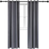 2 Indoor/Outdoor Blackout Curtain Panels with Grommet Top - 52 x 96 in (1.32 x 2.43 m) - Gray 2 Indoor/Outdoor Blackout Curtain Panels with Grommet Top - 52 x 96 in (1.32 x 2.43 m) - Gray