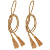2 Rope Tiebacks with Tassels - Copper 2 Rope Tiebacks with Tassels - Copper