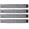 4 Blackout Fabric Curtain Tiebacks with Buttons - Gray 4 Blackout Fabric Curtain Tiebacks with Buttons - Gray