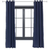 2 Indoor/Outdoor Curtain Panels with Grommet Top - 52 x 120 in (1.32 x 3 m) - Blue 2 Indoor/Outdoor Curtain Panels with Grommet Top - 52 x 120 in (1.32 x 3 m) - Blue