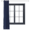 Indoor/Outdoor Curtain Panel with Grommet Top - 52 x 120 in (1.32 x 3 m) - Blue
