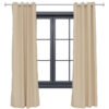 2 Indoor/Outdoor Curtain Panels with Grommet Top - 52 x 120 in (1.32 x 3 m) - Beige 2 Indoor/Outdoor Curtain Panels with Grommet Top - 52 x 120 in (1.32 x 3 m) - Beige