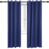 2 Indoor/Outdoor Blackout Curtain Panels with Grommet Top - 52 x 84 in (1.32 x 2.13 m) - Blue 2 Indoor/Outdoor Blackout Curtain Panels with Grommet Top - 52 x 84 in (1.32 x 2.13 m) - Blue