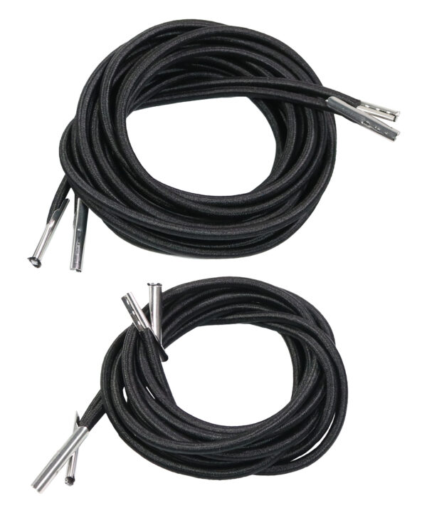 Sunnydaze Universal Replacement Bungee Cord Laces for Zero Gravity Lounge Chair Recliners, Laces One Chair, Color Options Available, Black
