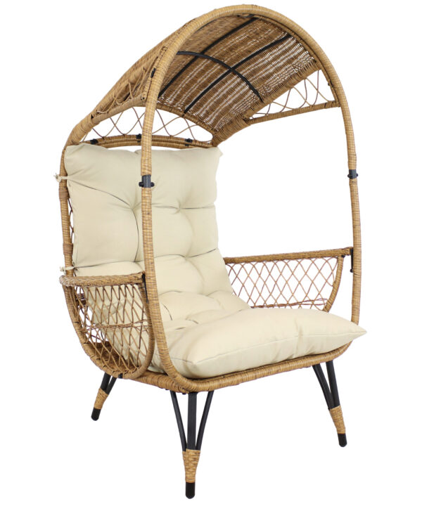 Shaded Comfort Basket Chair - Beige