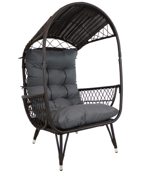 Shaded Comfort Basket Chair - Gray