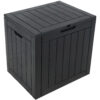 Faux Wood Grain Outdoor Storage Box - Phantom Gray Faux Wood Grain Outdoor Storage Box - Phantom Gray
