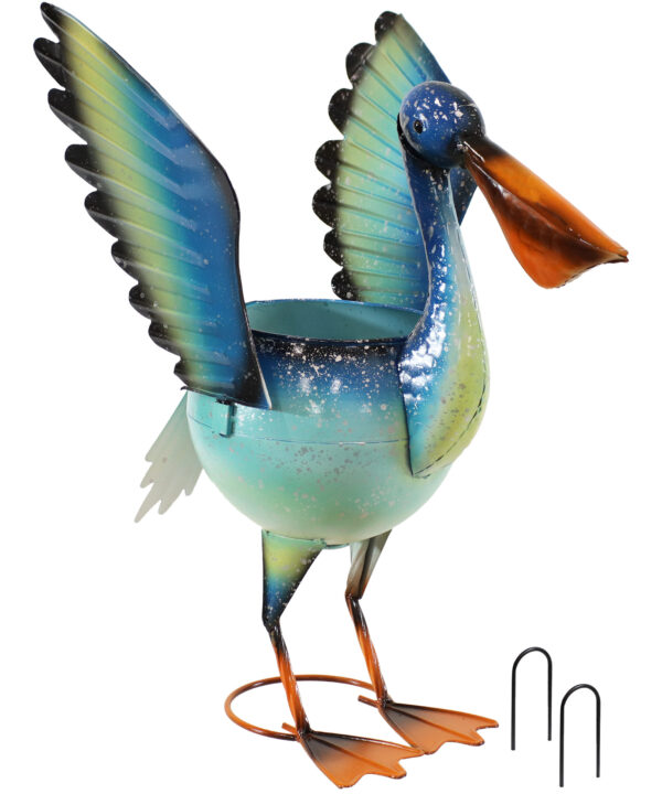 Pierre the Flying Pelican Metal Statue