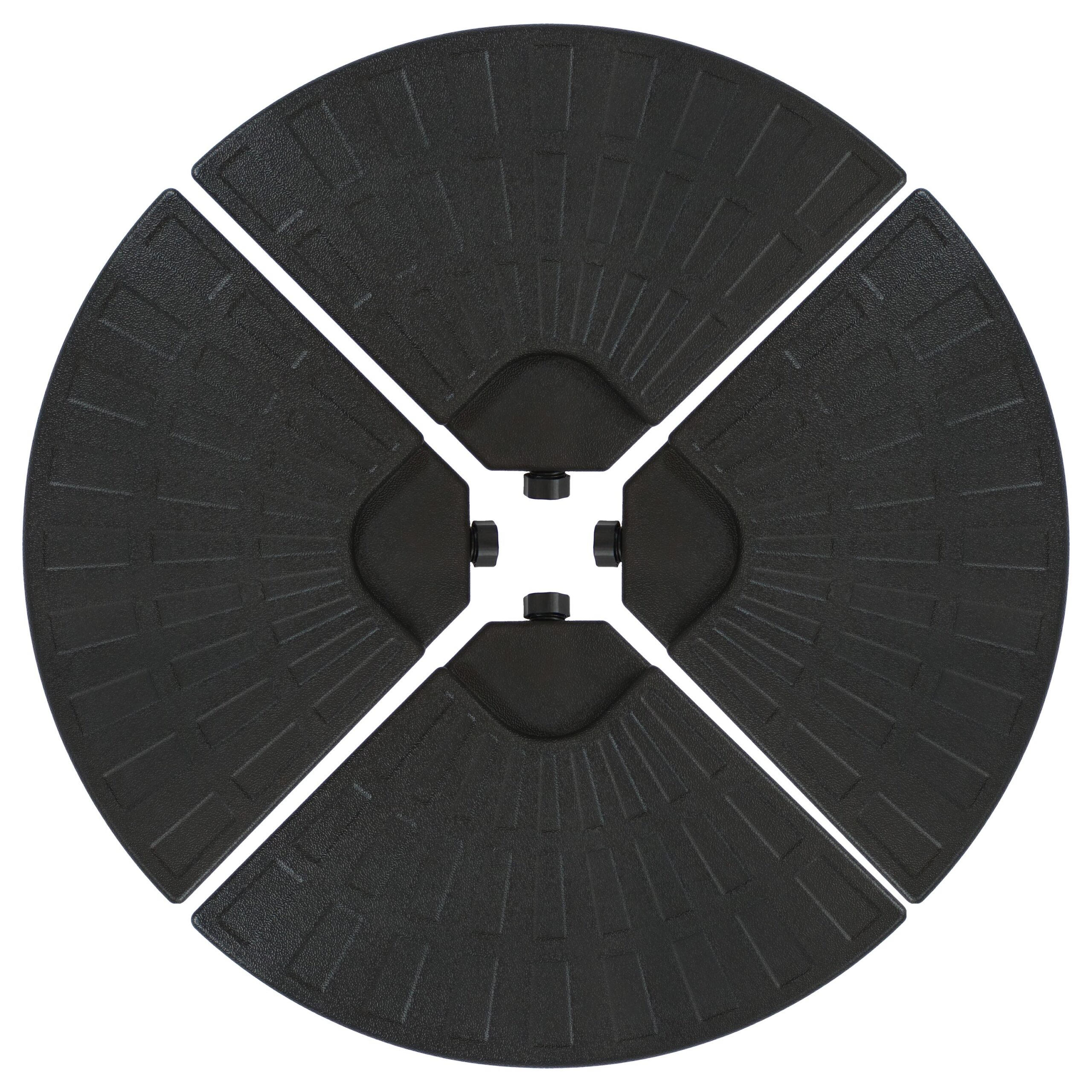 Sunnydaze Water/Sand Offset Cantilever Umbrella Base Plate Weight Set with Design