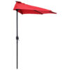 Solar Wall Umbrella with LED Lights - Red Solar Wall Umbrella with LED Lights - Red