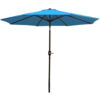 Sunnydaze Aluminum 9 Foot Patio Umbrella with Tilt & Crank, Turquoise Sunnydaze Aluminum 9 Foot Patio Umbrella with Tilt & Crank, Turquoise