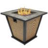 Sunnydaze Reykir Propane Gas Fire Pit - 24-Inch