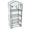 Sunnydaze Portable 4-Tier Mini Greenhouse for Outdoors - Clear