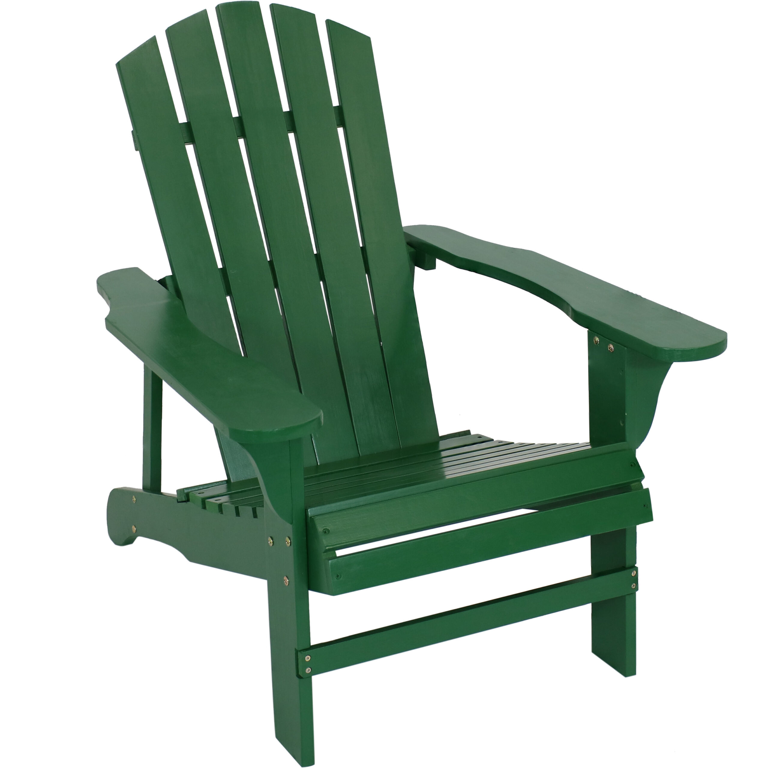 Sunnydaze Coastal Bliss Wooden Adirondack Chair - Green