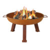 Sunnydaze Rustic Cast Iron Fire Pit Bowl, Rust, 24-Inch Sunnydaze Rustic Cast Iron Fire Pit Bowl, Rust, 24-Inch