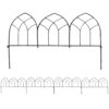 Sunnydaze Set of 5 Narbonne Style Steel Decorative Border Fence - 23-Inch Sunnydaze Set of 5 Narbonne Style Steel Decorative Border Fence - 23-Inch