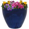 Sunnydaze Resort Ceramic Indoor/Outdoor Planter - Imperial Blue - 13-Inch