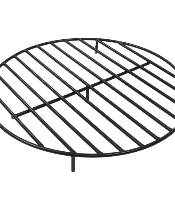 Sunnydaze Round Steel Outdoor Fire Pit Grate, 30-Inch