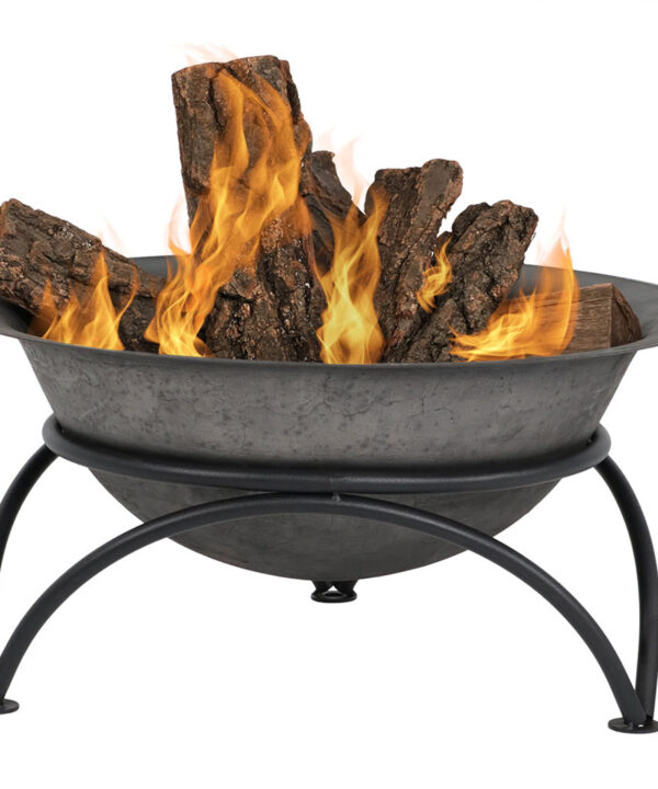 Sunnydaze Dark Gray Wood Burning Cast Iron Fire Pit Bowl - 24-Inch