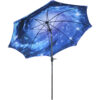 Sunnydaze Patio Umbrella - Inside Out Blue Starry Galaxy Design - 9-Foot