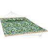 Sunnydaze Spreader Bar Hammock - Tropical Greenery