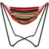 Sunnydaze 2-Point Hanging Hammock Chair Swing and Space-Saving "A" Stand Set, for Outdoor Use, Sunset Sunnydaze 2-Point Hanging Hammock Chair Swing and Space-Saving "A" Stand Set, for Outdoor Use, Sunset