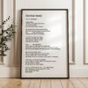 little tree by E.E. Cummings Poem Typography Art Print