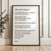 The Lord's Prayer Typography Art Print - Our Father, Who Art In Heaven, Hallowed Be Thy Name - Matthew 6: 9-13 The Lord's Prayer Typography Art Print - Our Father, Who Art In Heaven, Hallowed Be Thy Name - Matthew 6: 9-13