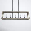 Dormody 5 Light Steel Dimmable Pendant