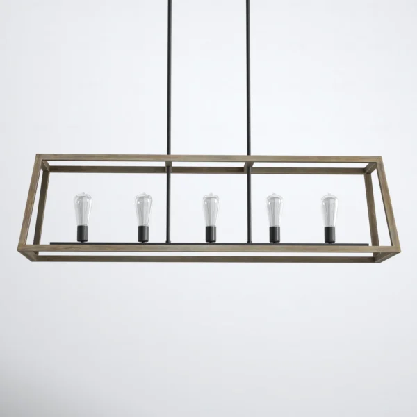 Dormody 5 Light Steel Dimmable Pendant