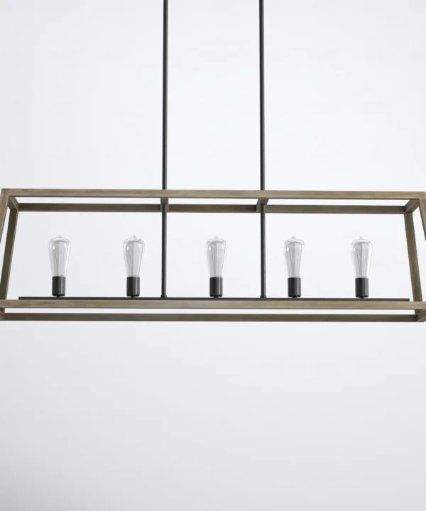 Dormody 5 Light Steel Dimmable Pendant