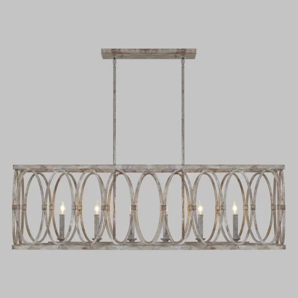 Huntington 6 Light Steel Dimmable Pendant