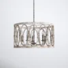 Huntington 5 Light Metal Dimmable Drum Chandelier