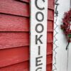 Large Carved Cookies Sign 40"T X10"W Farmhouse Style Bakery