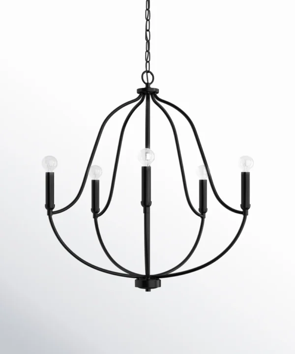 Kanda 25" W X 26.75" H 5-Light Chandelier